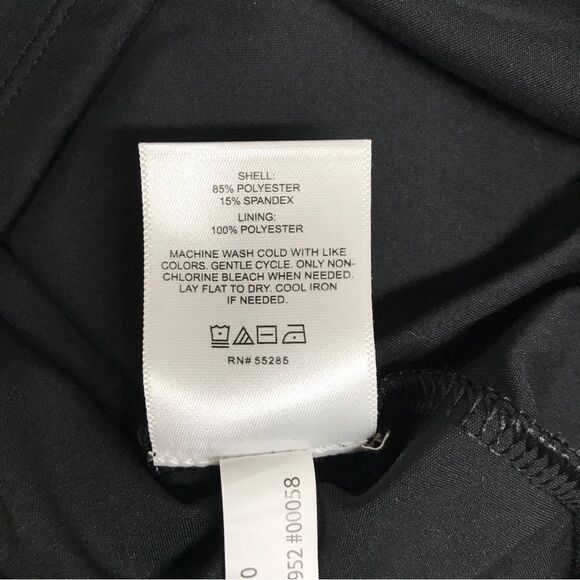 EXPRESS Black Fitted Long Sleeve Cutout Dress Bodycon Ruched Size‎ XS Large New - Picture 8 of 11